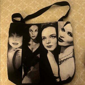 Lily Munster, Elvira , Morticia & Vampira tote Bag